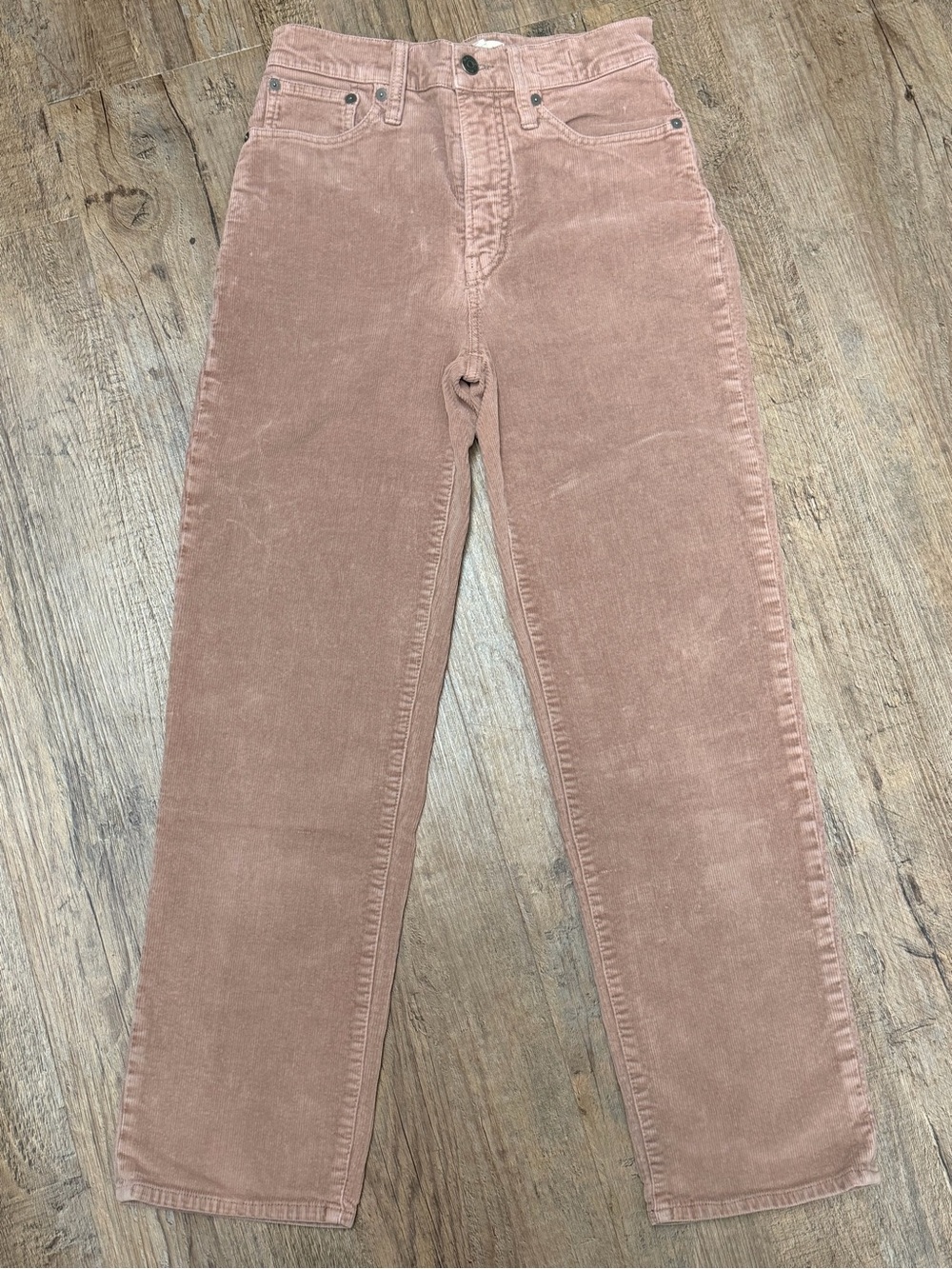 Madewell perfect vintage straight corduroy jeans Women's size 25